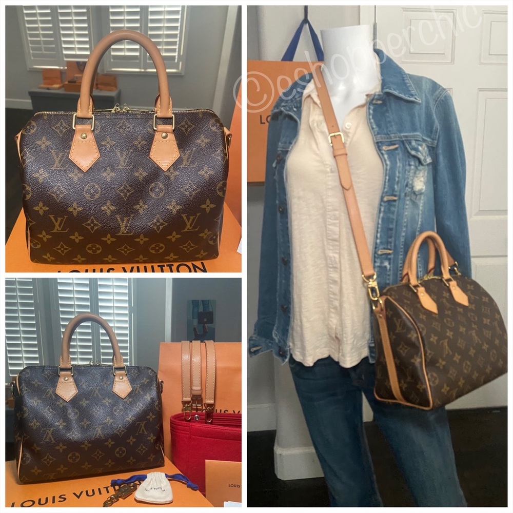 ❤️Gorgeous LV Speedy Bandouliere 25 Like New With Box & Dust Bag